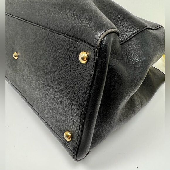 Fendi Black Leather Tote Bag - Picture 10 of 16